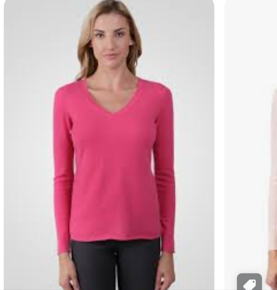NWT Pink cashmere sweater